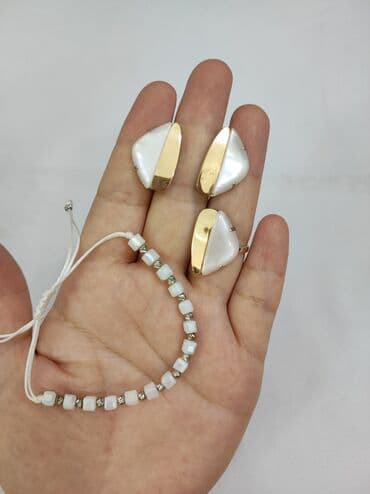 набор пандора: Комплект + браслет с камнями Серебро + золото 925 Пробы Есть — 1