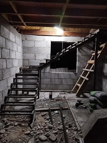 работа в автомойка: Металлическая лестница Для дома, Бесплатный замер, Форма лестницы: П-образная — 5