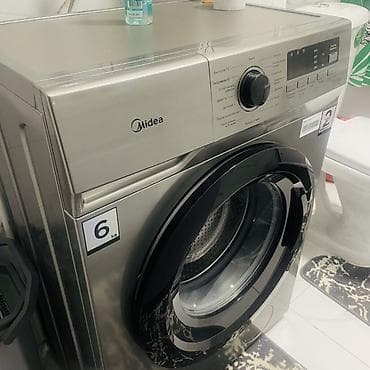 калеса на спринтер: Стиральная машина Midea, фронтальная загрузка, серебристый корпус — 2