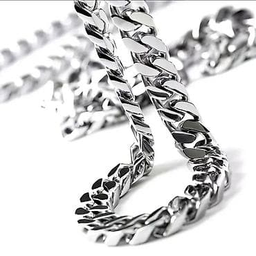 солом: Мужская цепь «Кубинская» (Cuban link), ширина 13 мм. Толстая мужская — 2