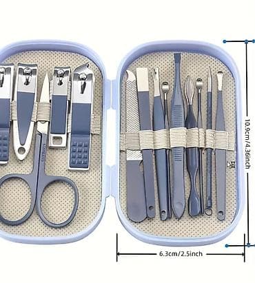 Маникюрный/педикюрный набор в кейсе - Полный комплект инструментов