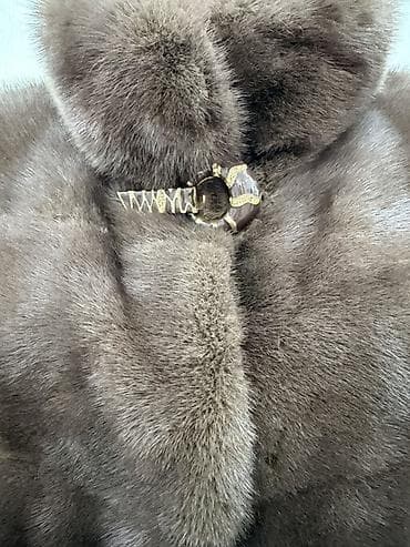куртка норка: Шуба, Норка, По колено, Трансформер, XL — 3