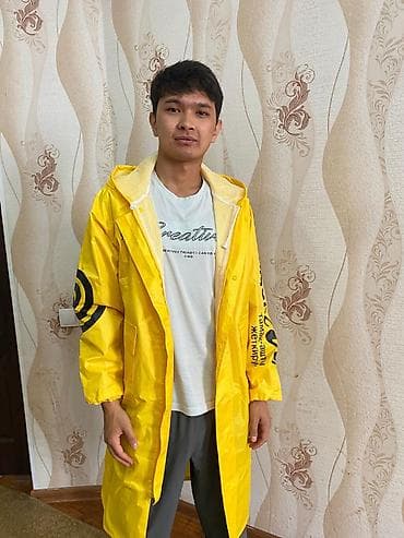 Жёлтый дождевик Яндекс Go с капюшоном 2) штук по 700 - Цвет