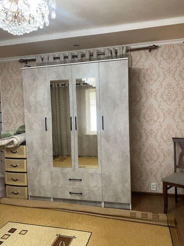 Шкафы: Спальный гарнитур, Новый, Двуспальная кровать, Шкаф, Металл, Самовывоз, цвет - Серый — 5