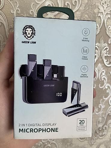 free mc boot: Петличка новые ! Беспроводная микрофонная система Green Lion 2 in 1 — 1