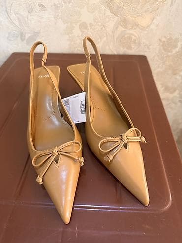 танцевальная обувь: Туфли-слингбэки MANGO - Модель: острый носок, открытая пятка со — 5