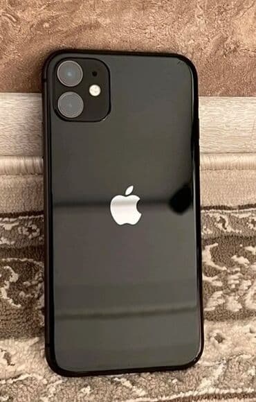 IPhone 11, 64 ГБ, Черный, Защитное стекло, Чехол, 87 %