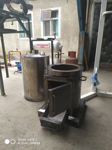 уголь на дом: Титан из нержавейки,печь для бани,очок и буржуйка, печь на отработке — 8