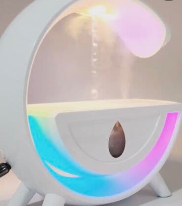 увлажнител воздуха: 3 в одном 1. Светильник ( ночник) 2. Водопад обман зрения то что — 2