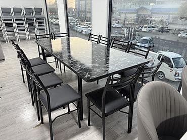 aloe vera: Кухонный стол и стул, цвет - Серый — 6