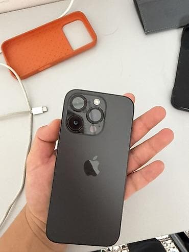 чехол iphone 14 pro: IPhone 14 Pro, Б/у, 128 ГБ, Графит, Кабель, 74 % — 3