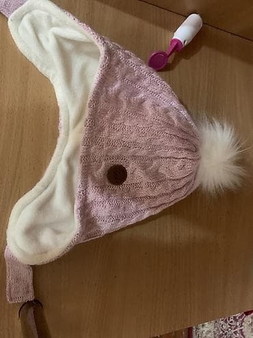 Спецодежда: Шапка, С ушками, Флис, Зима, С помпоном — 1