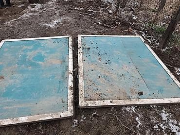 Оңдоп-түзөө жана курулуш: Металлические распашные ворота (2 створки) - Материал: стальной лист — 1