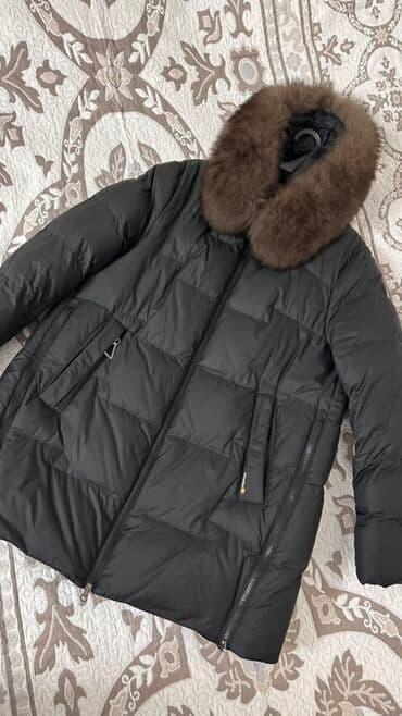 купить женский пуховик большого размера: Пуховик, По колено, Китай, С мехом, Стандарт — 1