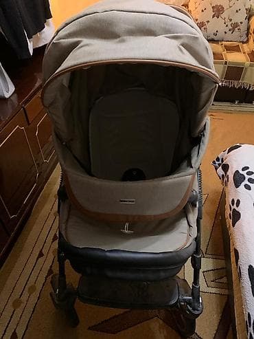 viki коляска: Детская коляска-трансформер (люлька + прогулочный блок), бежевый — 3