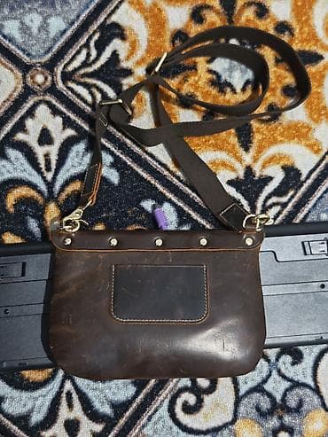 hoco y1: Классическая сумка, Butun, Корея, Материал: Натуральная кожа, Винтажный стиль, Унисекс, Б/у — 3