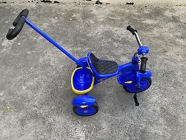 Новый !!! Детский трехколесный велосипед Super Trike - Яркий синий — 3
