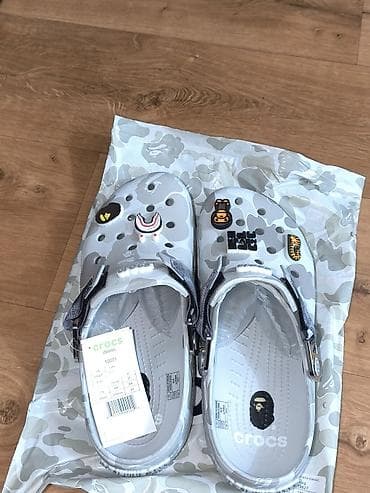 Сабо: Сабо, 42.5, Crocs, Новый, цвет - Серый — 5