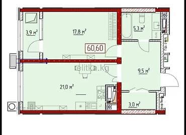 3 комнаты, 114 м², Элитка, ПСО (под самоотделку) — 4