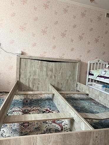 Бүктөлүүчү жеңил керебеттер: Эки кишилик керебет, Каркассыз матрас, узуну - 200 см — 2