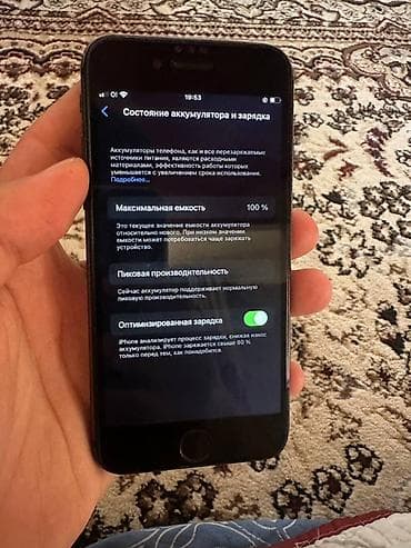 iphone 17 купить в бишкеке: IPhone 8, Б/у, 64 ГБ, Черный, Чехол, 100 % — 5