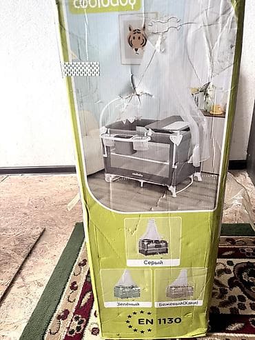 диваны односпальные: Манеж-кровать, Б/у, Раскладной, Другой материал — 2