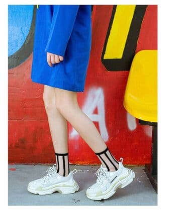 швея надом брюки: Кружевные сетчатые прозрачные женские носки летние — 2