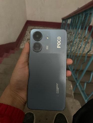 vivo телефон бишкек: Poco C65, Колдонулган, 128 ГБ, түсү - Көк, 2 SIM — 1