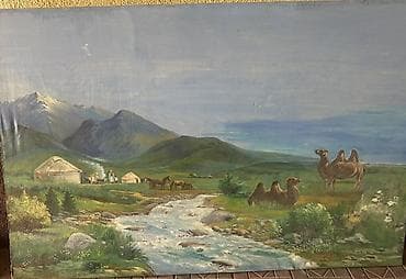 пейзажи картины: Картина 130х200 - Жанр: пейзаж, этнографический мотив - Техника — 1