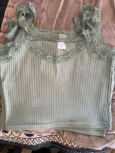 Жеке буюмдар: Топы без рукавов с кружевом + шорты (домашний комплект/микс) - — 3