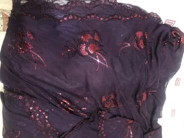 индийское: Сари индийское ткань - шифон на нем стразы вышиты в ручную — 5