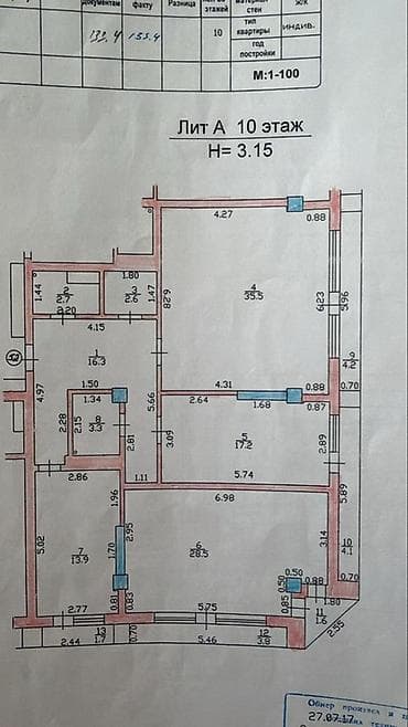 elegance stroy: 3 комнаты, 135 м², Элитка, 10 этаж, Евроремонт — 9