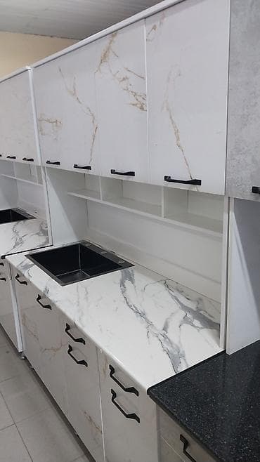 кухонный гарнитур хайтек: Кухонный гарнитур, Новый, цвет - Белый, Бесплатная доставка — 6