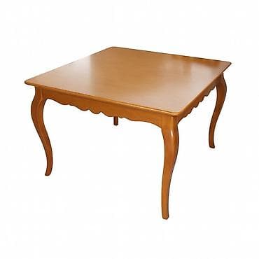 table and chair: Стол обеденный Madeira раздвижной на пикантно изогнутых ножках — 1