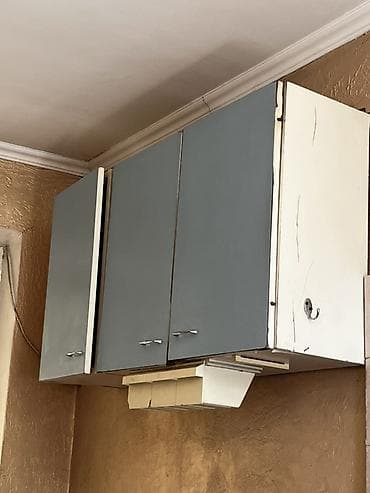 стенка советский: Кухонный гарнитур, Б/у, цвет - Голубой, ДСП, Самовывоз — 2