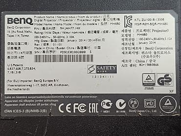 Проекторы: Full HD яркий проектор BENQ M680. Пробег лампы 3311 часов. Сумка и — 7