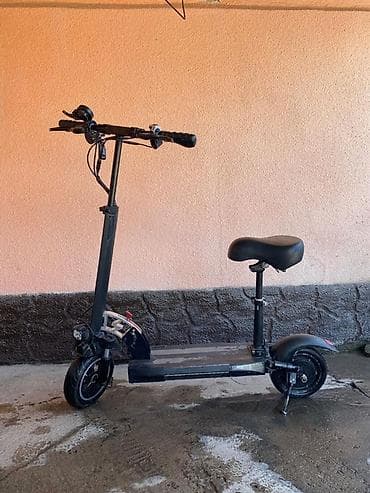 детский трёхколёсный самокат: Электросамокат, Без рассрочки, Б/у, Самовывоз — 1