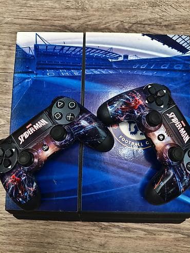 купить sony playstation 1: PlayStation 4 (PS4) с тематическим оформлением “Chelsea FC” + два — 2