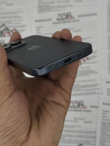 iphone cs: IPhone 15 Pro, Б/у, 128 ГБ, Black Titanium, 87 % — 3