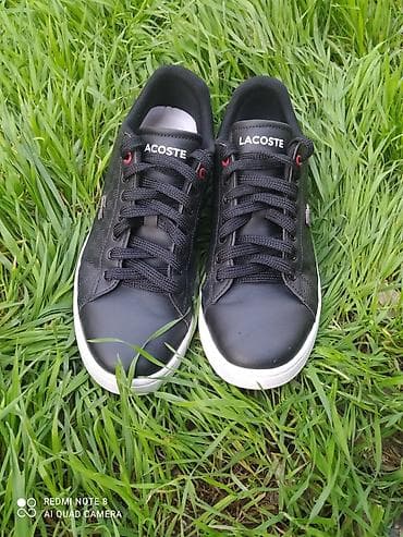 Мужские кроссовки, 42, Lacoste, Б/у, цвет - Черный, Самовывоз