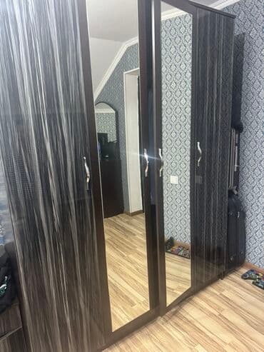 теплицу купить: Б/у Спальный гарнитур в современном стиле, цвет — темный венге с — 1