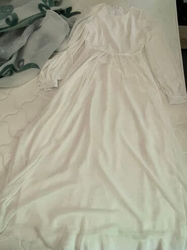 платье халат прямое: Вечернее платье, А-силуэт, Длинная модель, Шифон, С рукавами, 2XL — 3