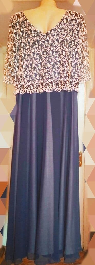 длинные платья для беременных: Вечернее платье, Длинная модель, Креп, С рукавами, M — 29