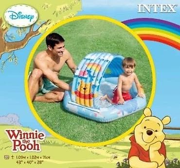 INTEX Детский надувной бассейн WINNIE POOH 1.09×1.02x71cm 1-3 года
