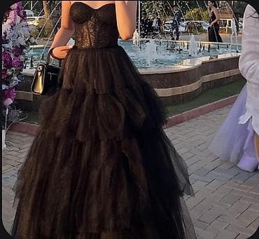 Вечернее платье, Пышное, Длинная модель, Фатин, Без рукавов, Корсет, XS, S, M