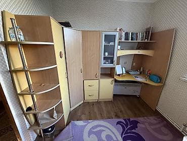 детскую кровать и письменный стол: Угловой мебельный комплект для детской/кабинета Состав и планировка — 2