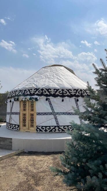 палатки для природы: Юрта традиционного типа - Каркас: деревянный, круглая форма — 3