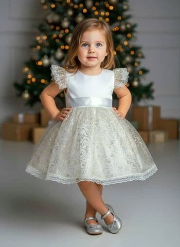 детская кожанная куртка: Детское платье, Новый — 1