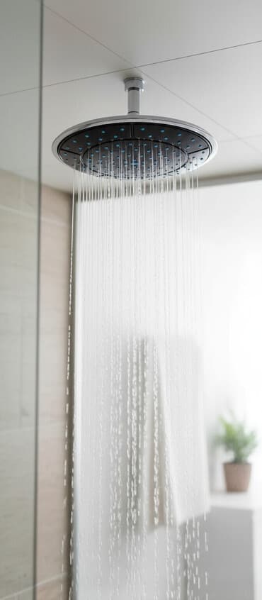 спринклер пушка: Лейка для душа, Пластик, Глянцевое, Серебристый — 1