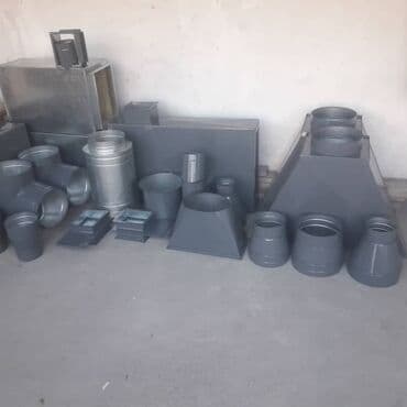 расценка строительных работ в бишкеке 2024: Жестяные работы, Вентиляция — 12